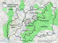 Summerfield Trust geographical area of funding in Gloucestershire